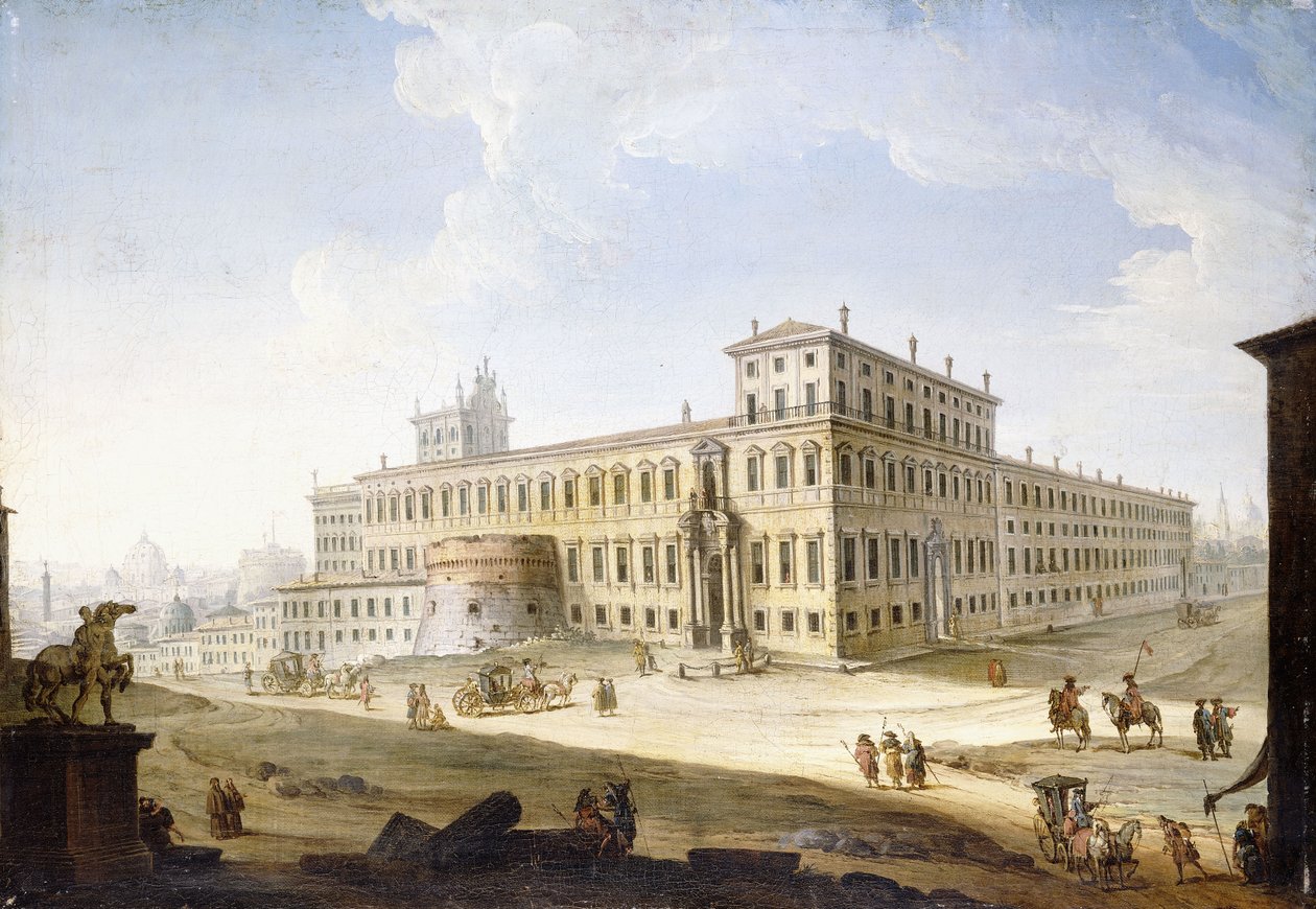 La Piazza del Quirinale, con el Castel Sant