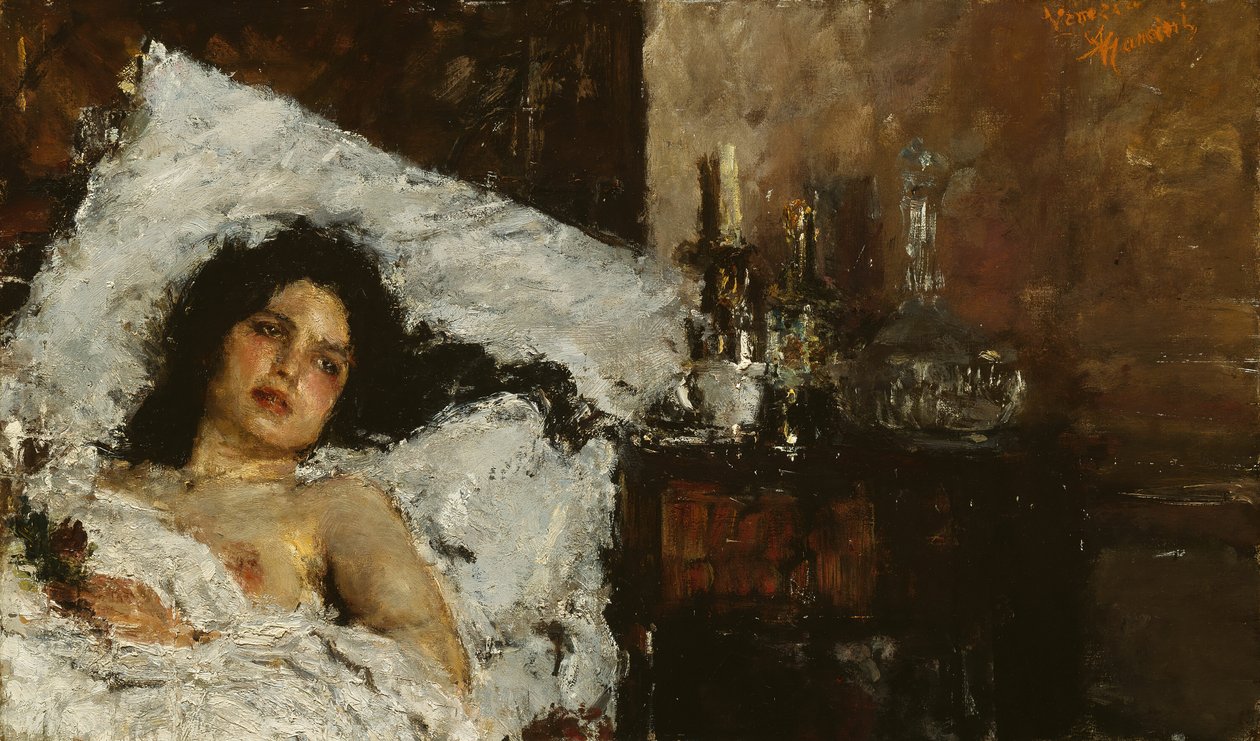 Descansando de Antonio Mancini
