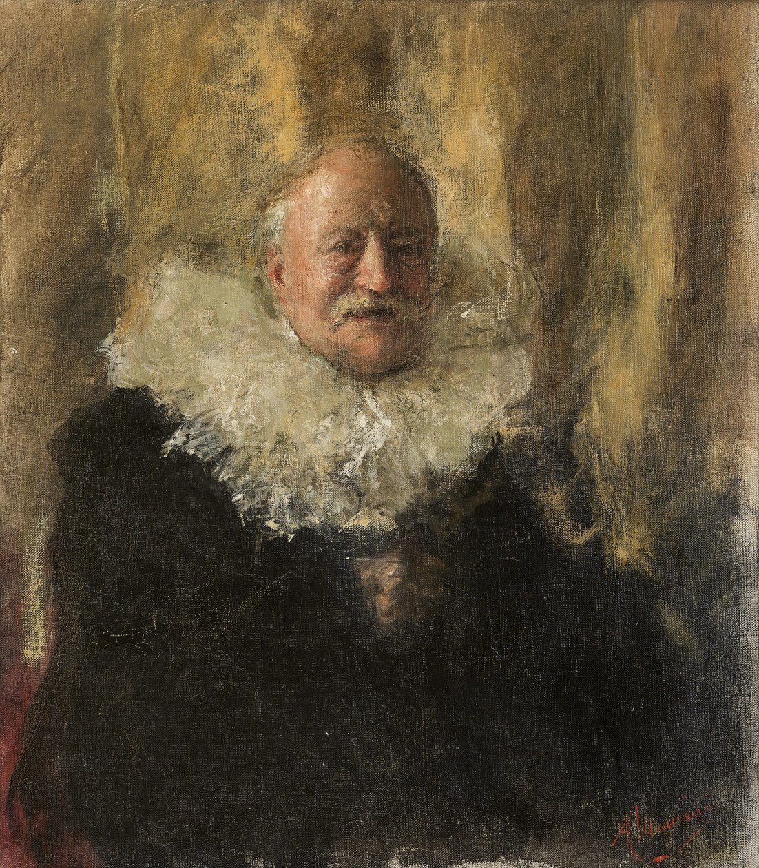 Autorretrato de Antonio Mancini