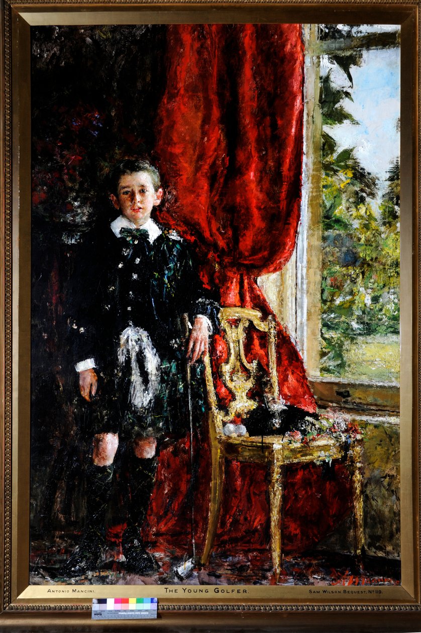 El joven golfista de Antonio Mancini