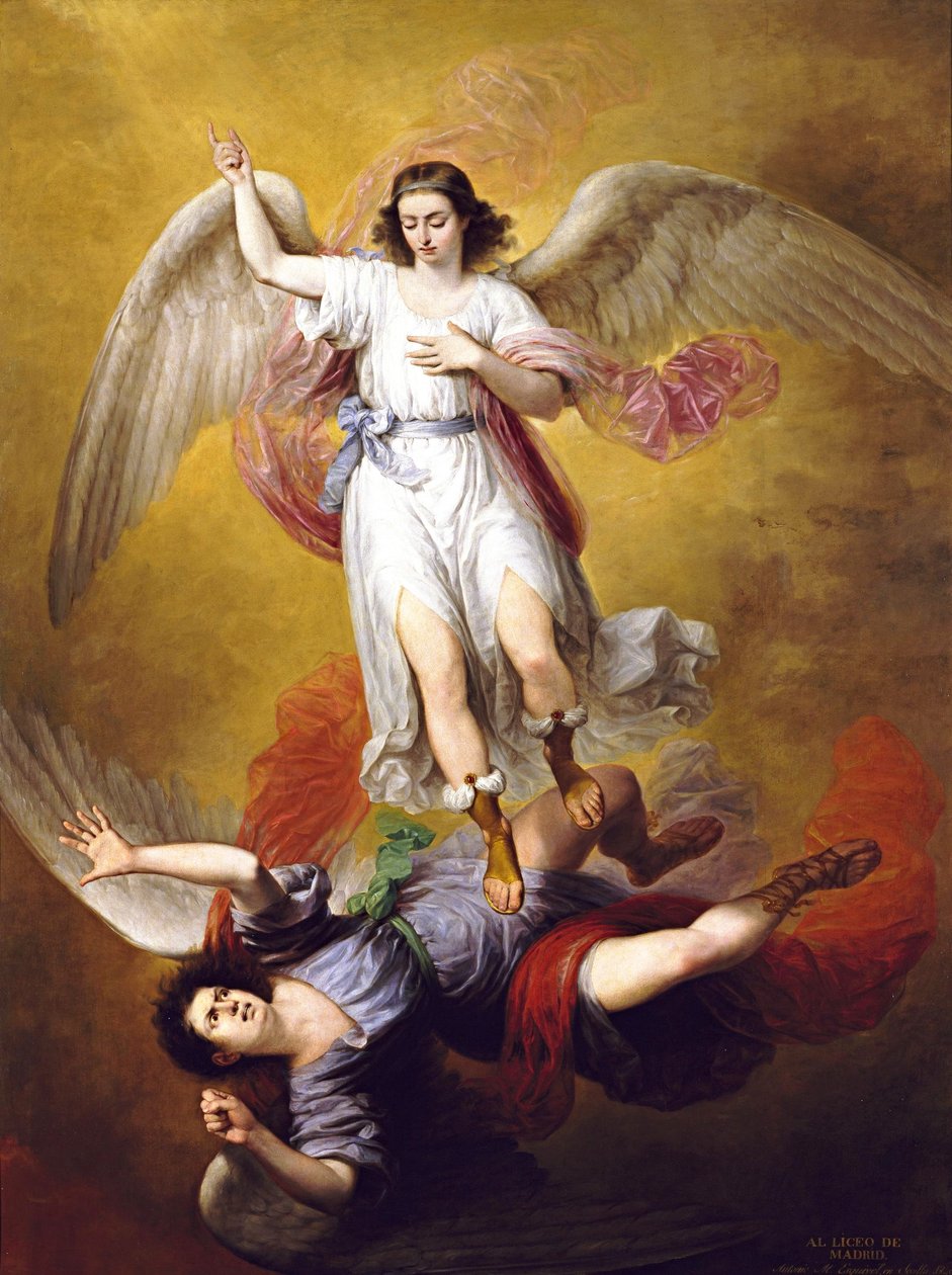 Spanish: La caída de Luzbel The Fall of Lucifer de Antonio María Esquivel