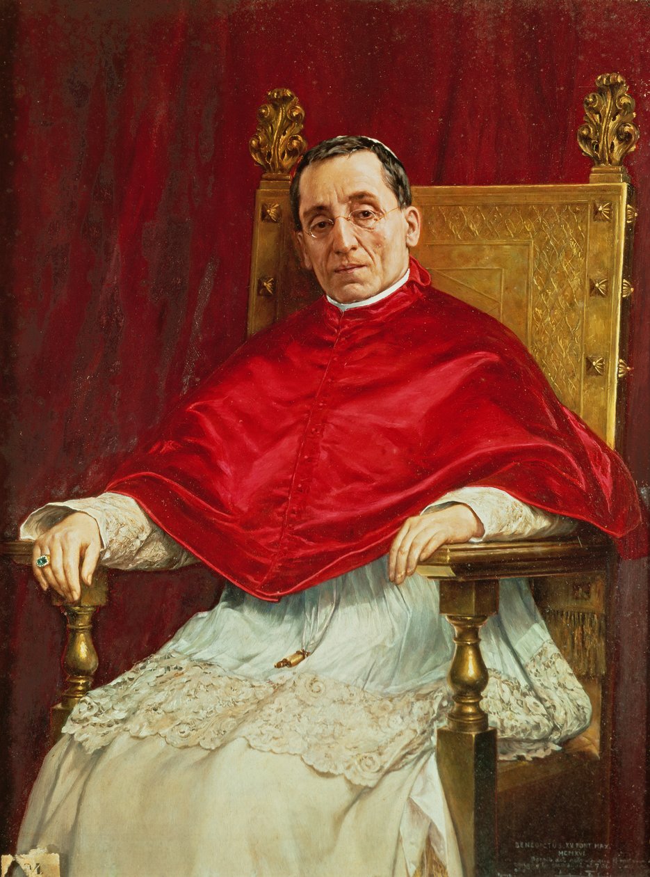 Retrato del Papa Benedicto XV de Antonio Maria Fabres y Costa
