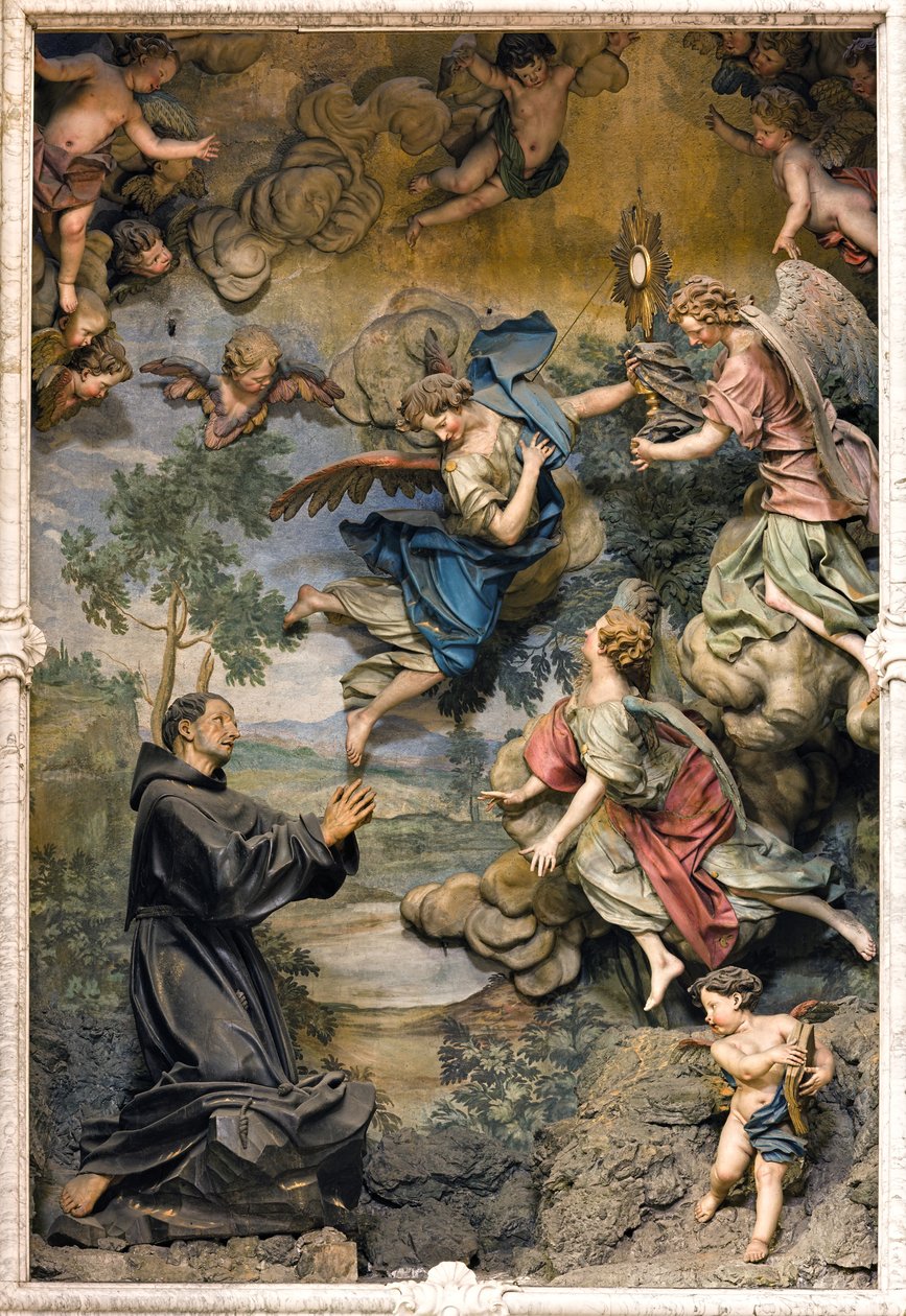 San Pascual Baylón en adoración de Antonio Maria Maragliano