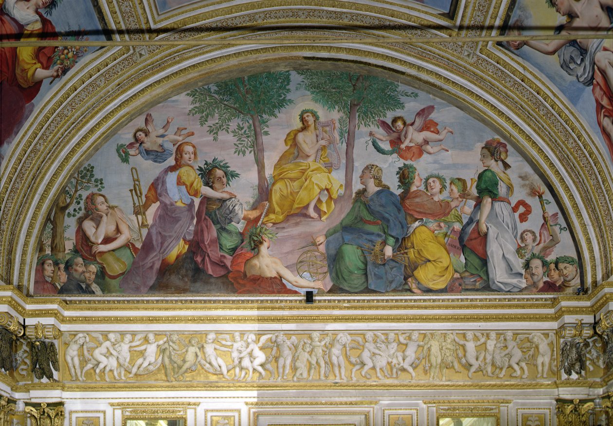 El Salón de los Espejos, Apolo y las Musas de Antonio Maria Viani