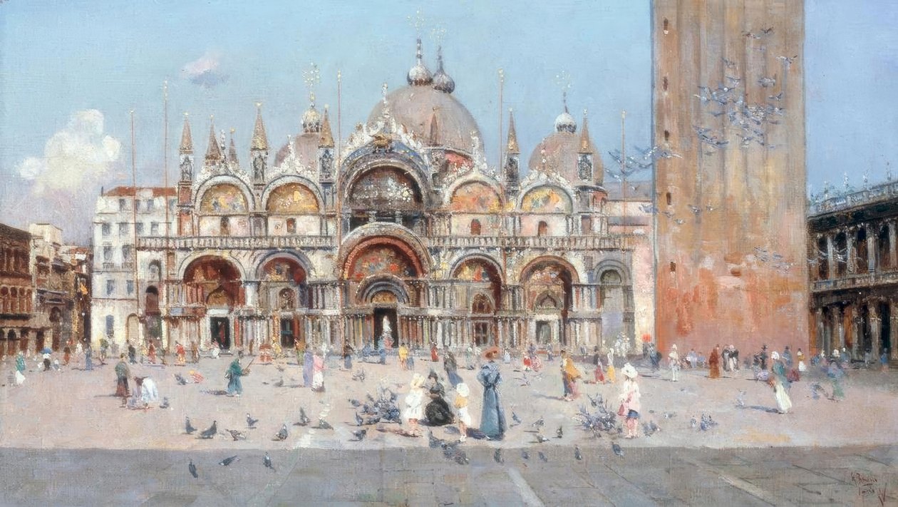 Piazza San Marco en Venecia de Antonio Maria de Reyna Manescau