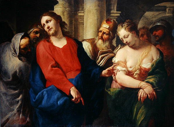 La adúltera ante Cristo de Antonio Molinari