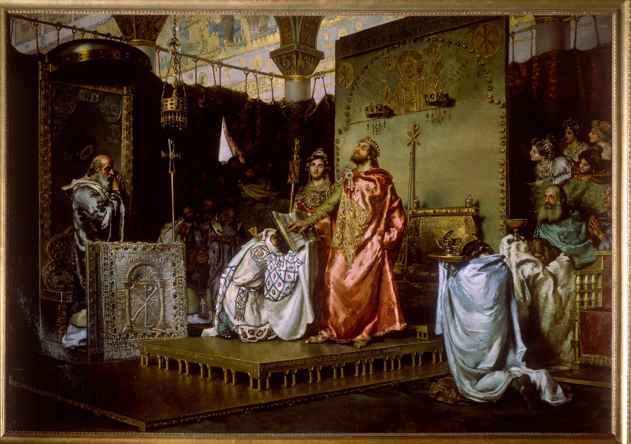 Tercer concilio de Toledo (589) - conversión de Recarede I (559-601) al catolicismo de Antonio Munoz Degrain