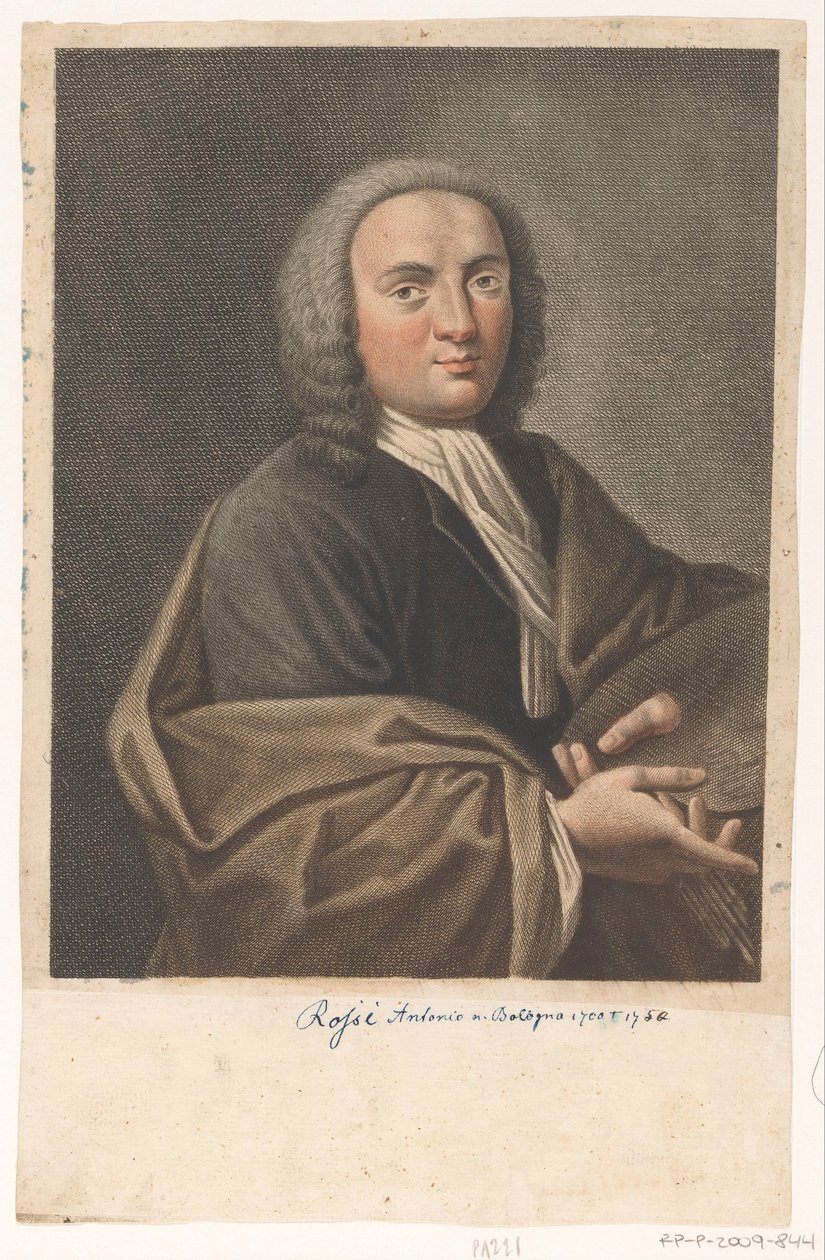 Retrato del artista Antonio Rossi de Antonio Pazzi