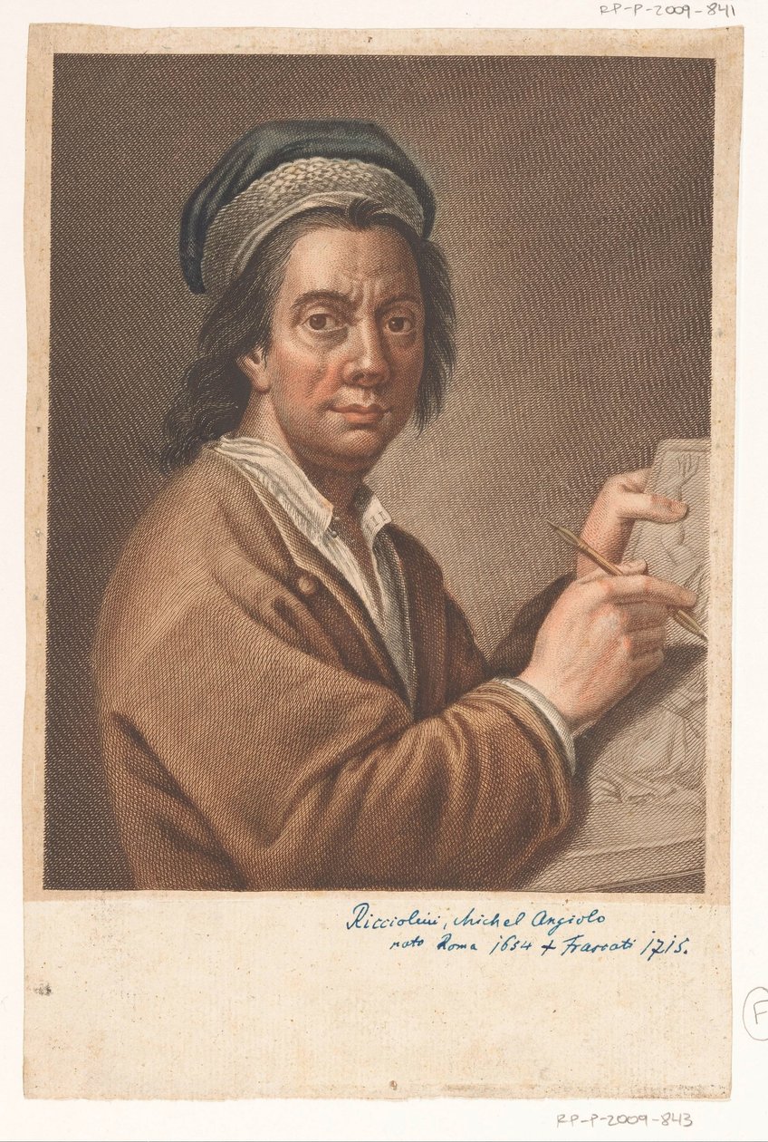 Retrato del artista Miguel Ángel Ricciolini de Antonio Pazzi