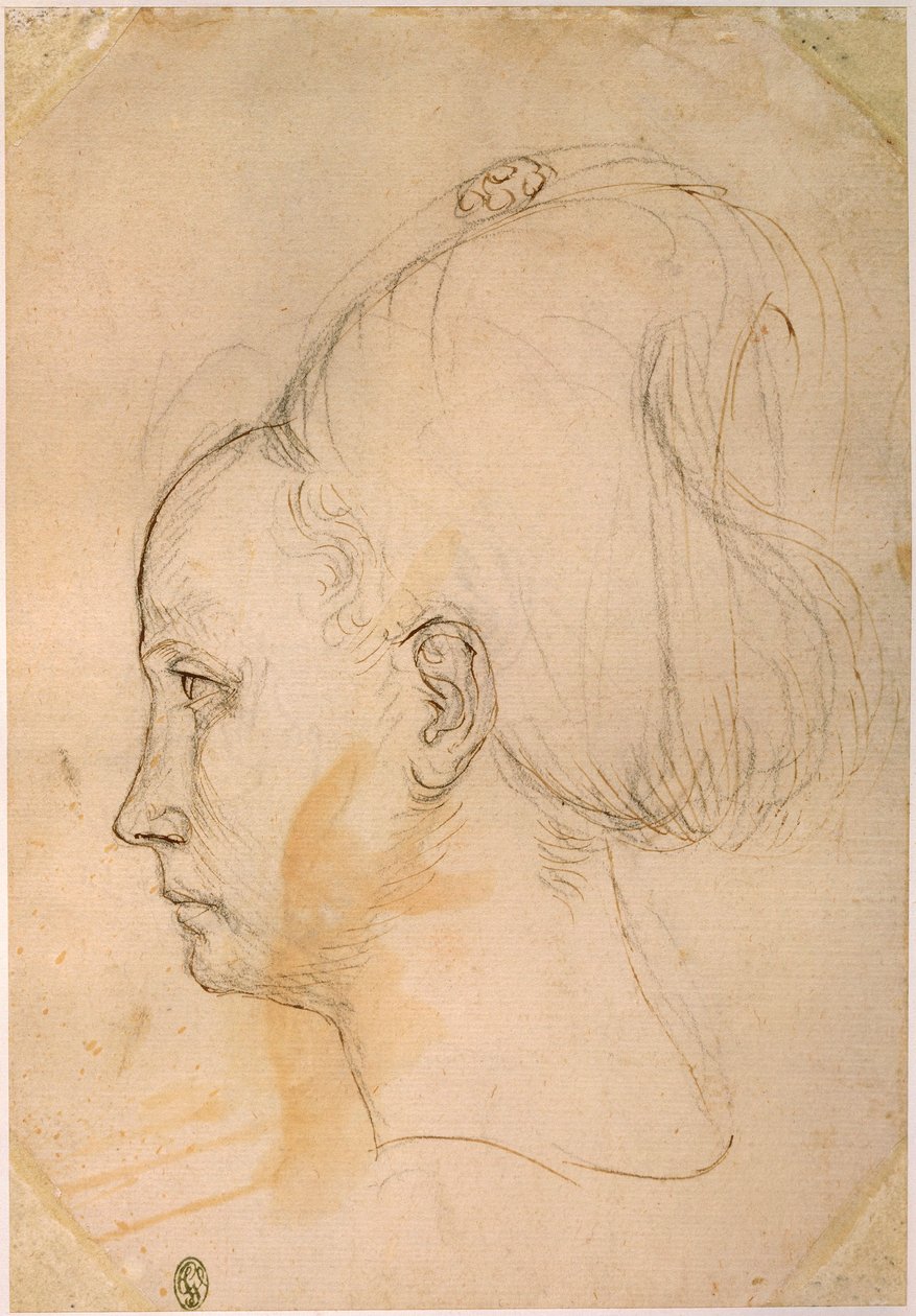 Francia, París, Cabeza de una joven de Antonio Pisanello