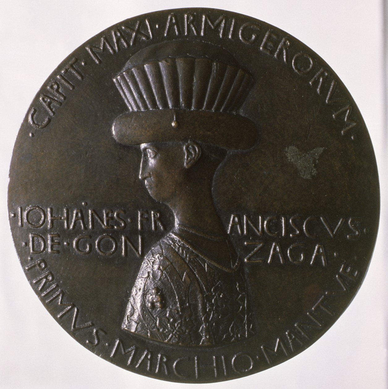 Medalla de retrato que representa a Gianfrancesco Gonzaga (13945-1444) 1446-8 (bronce) de Antonio Pisanello
