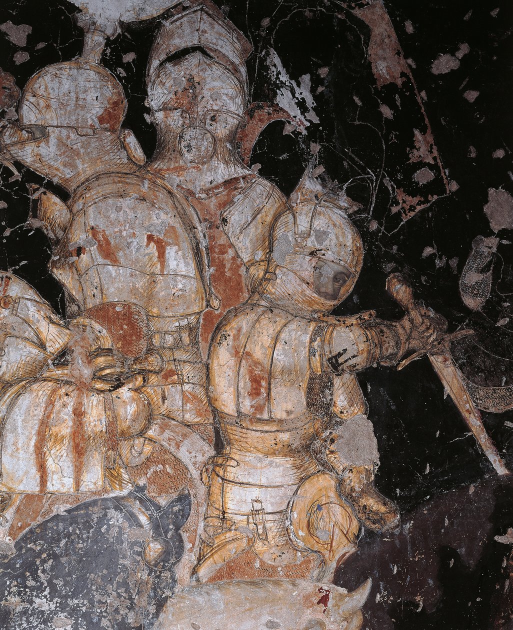 Torneo-Batalla de Louvezerp (detalle) de Antonio Pisanello
