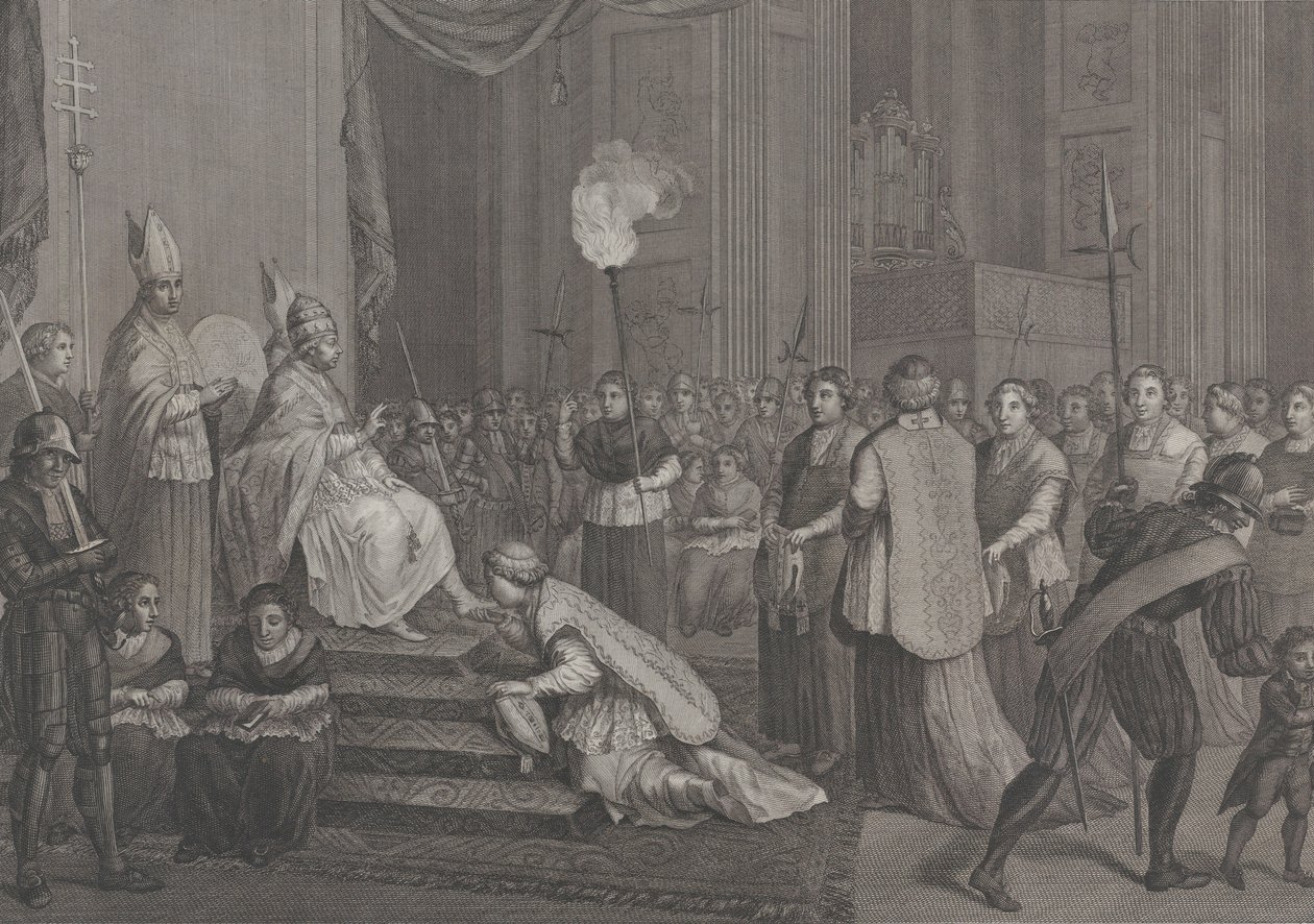 Coronación del Papa Pío VI, 1801 de Antonio Poggioli