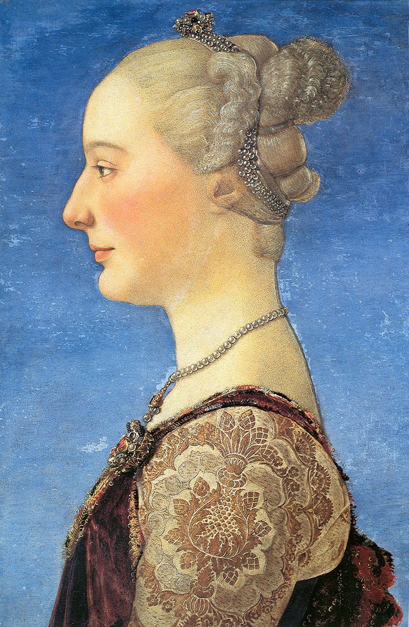 Retrato de una joven, 1475 de Antonio Pollaiuolo