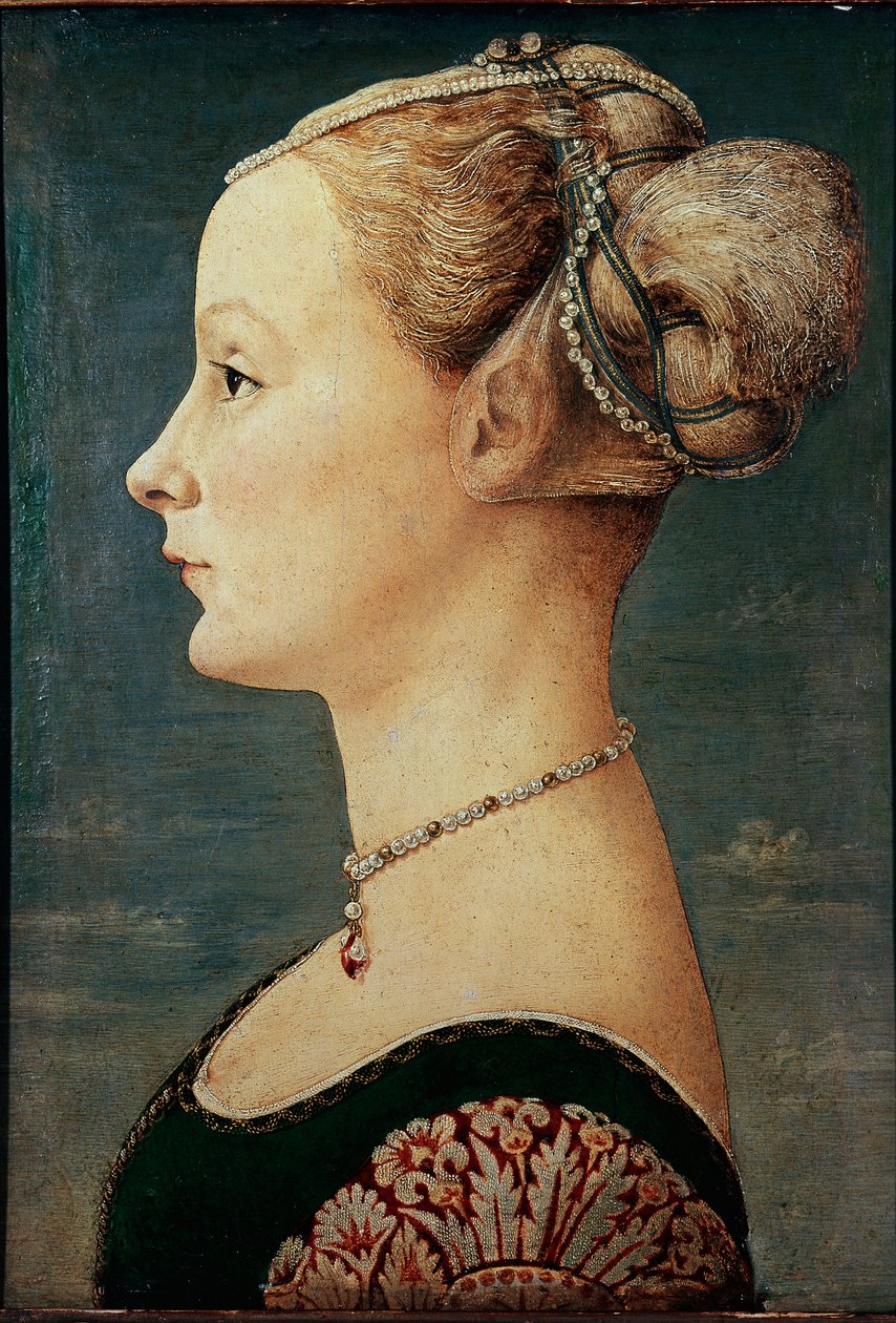 Retrato de una joven (O Retrato de una dama) de Antonio Pollaiuolo