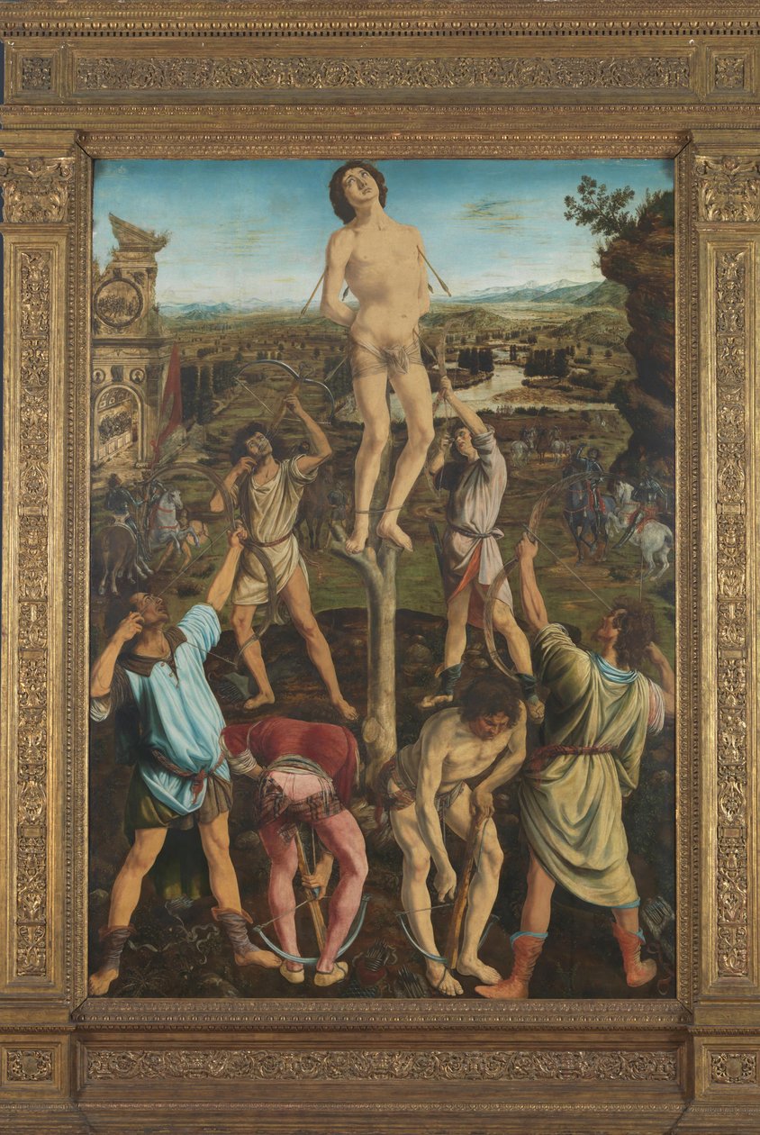El martirio de San Sebastián, 1475 de Antonio Pollaiuolo