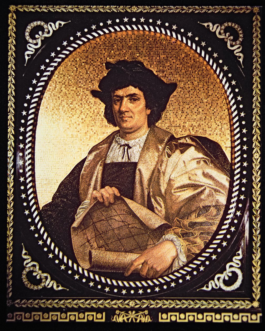 Cristóbal Colón (mosaico) de Antonio Salviati