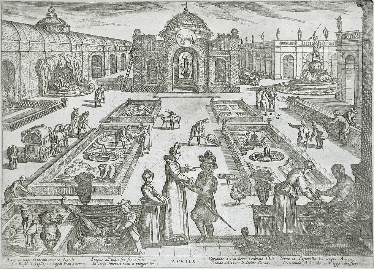 Abril: un jardín de Antonio Tempesta