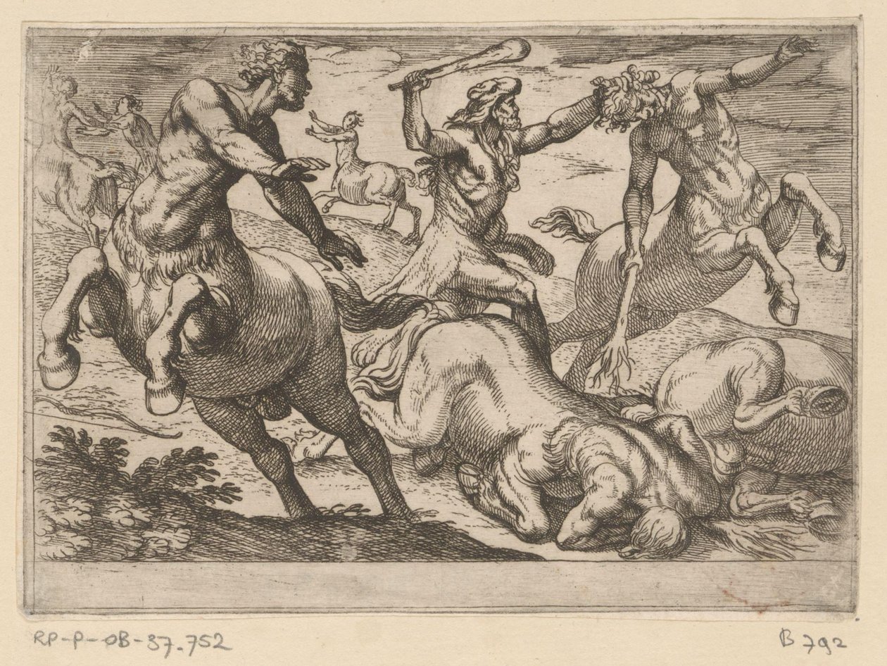 Hércules y los centauros Los doce trabajos de Hércules (título de la serie) de Antonio Tempesta