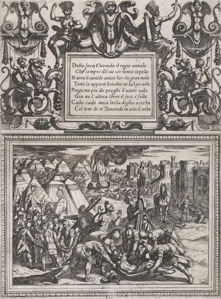 Placa 12: Ilustración del Canto XII, de 