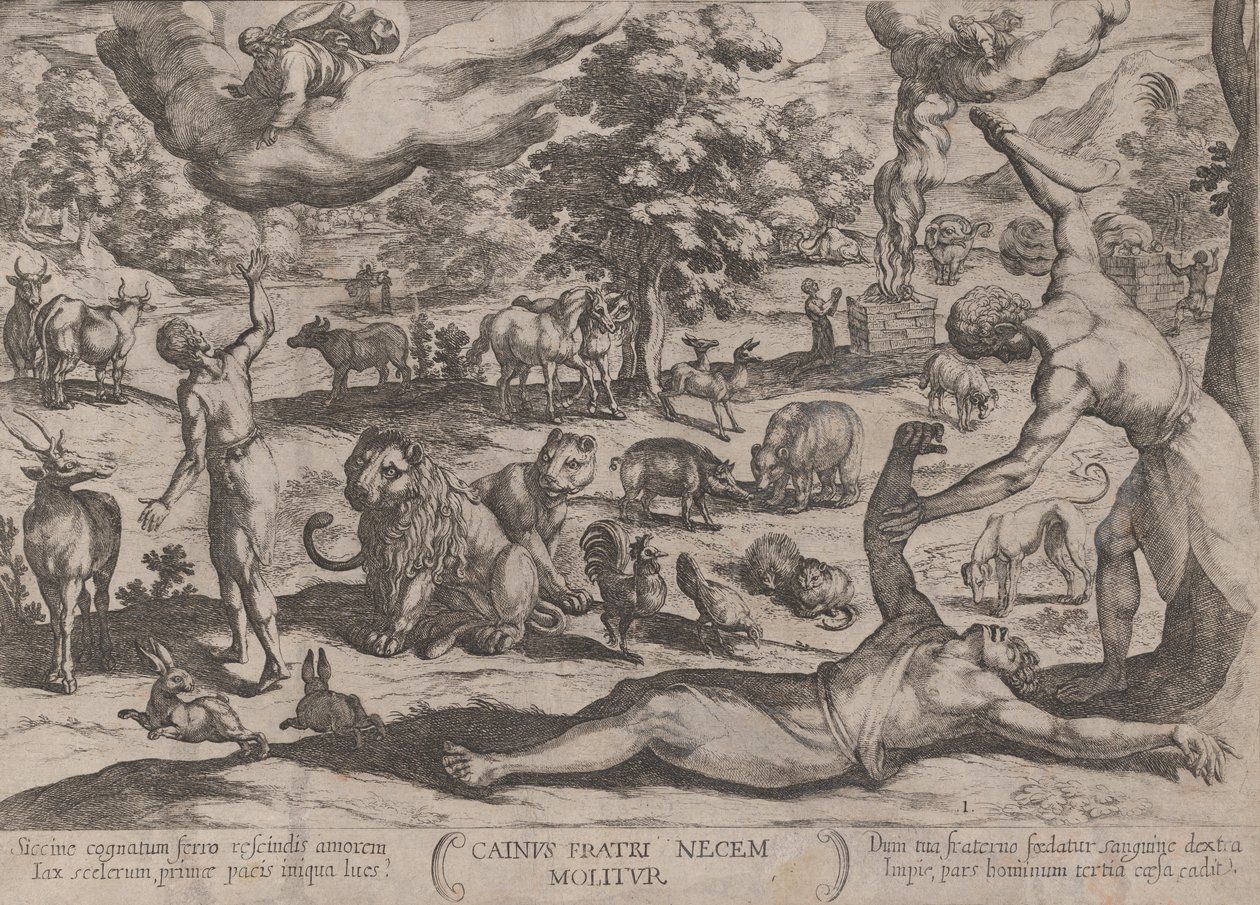 Placa 1: Caín matando a Abel, de 
