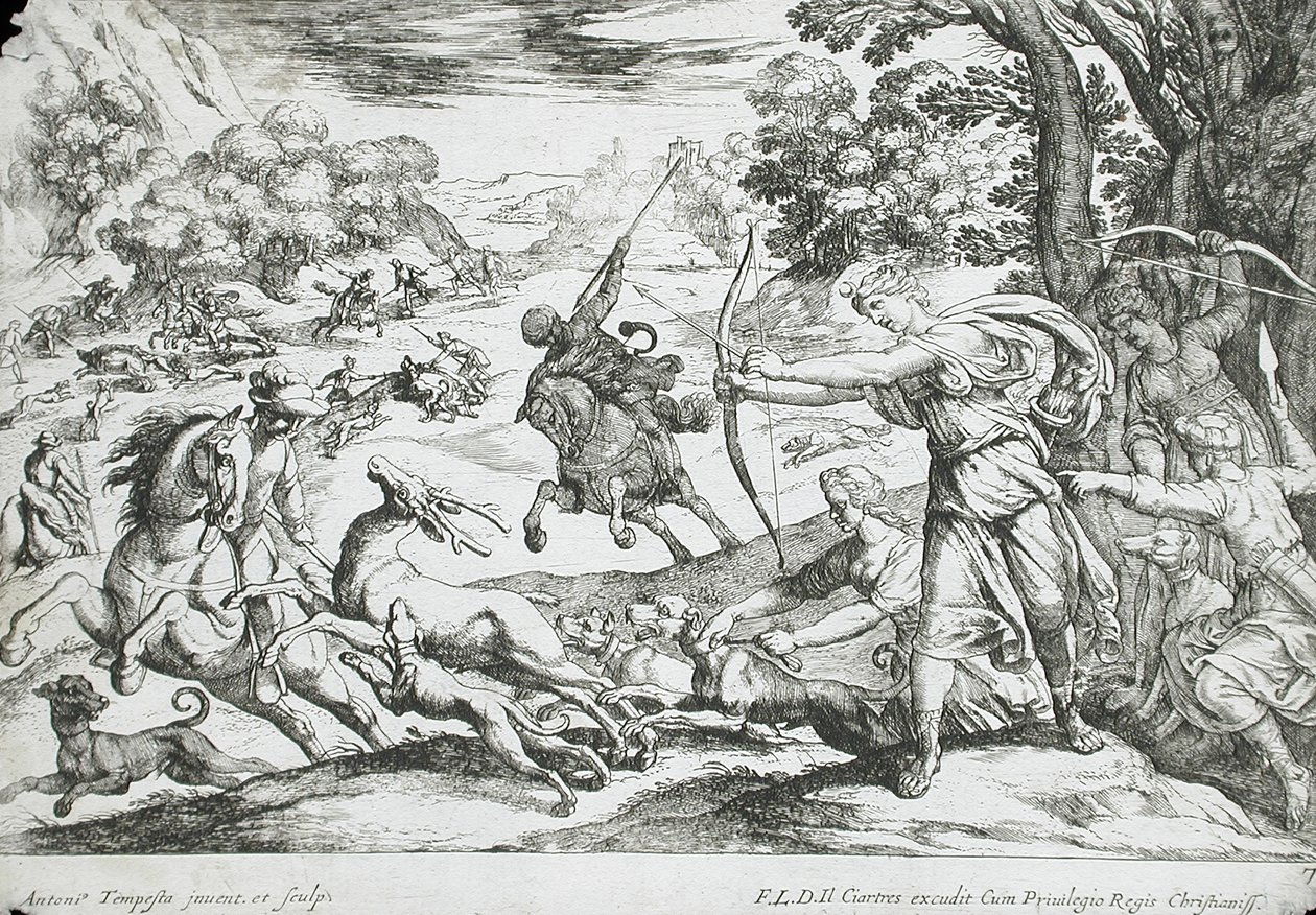 Caza del ciervo de Antonio Tempesta