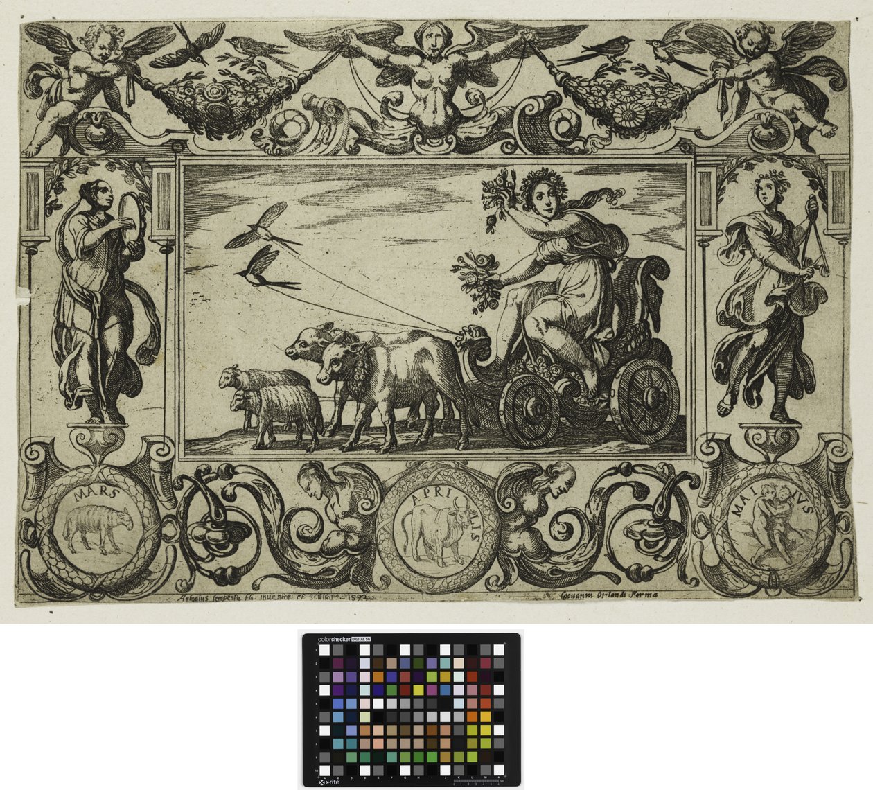 Las Cuatro Estaciones: Primavera, 1592 de Antonio Tempesta