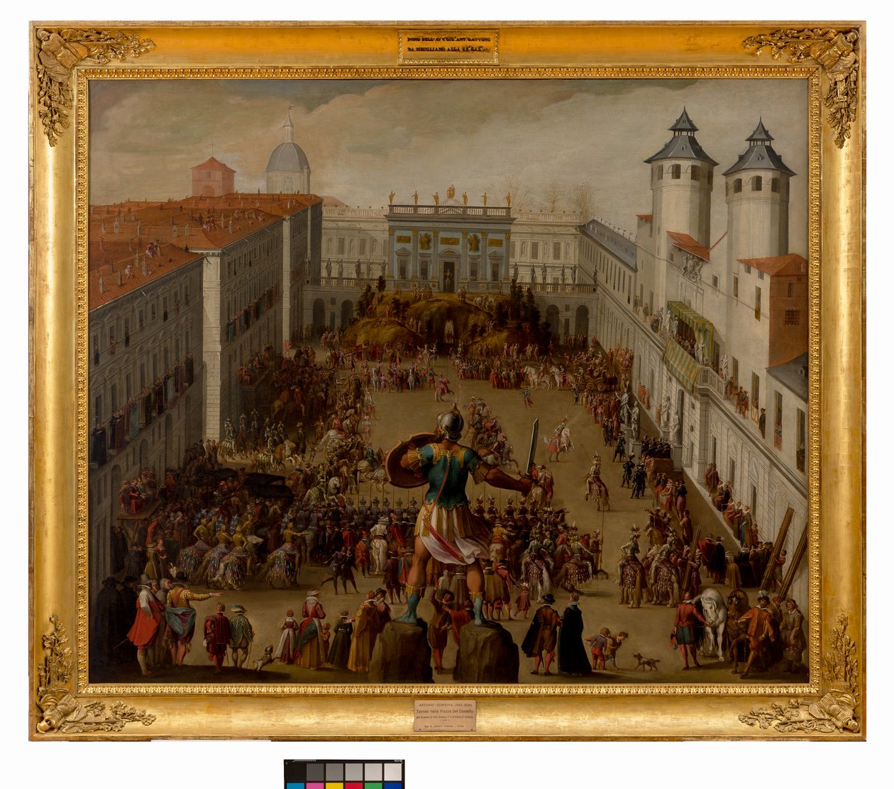 Torneo en la Piazza del Castello, Turín, 1620 de Antonio Tempesta