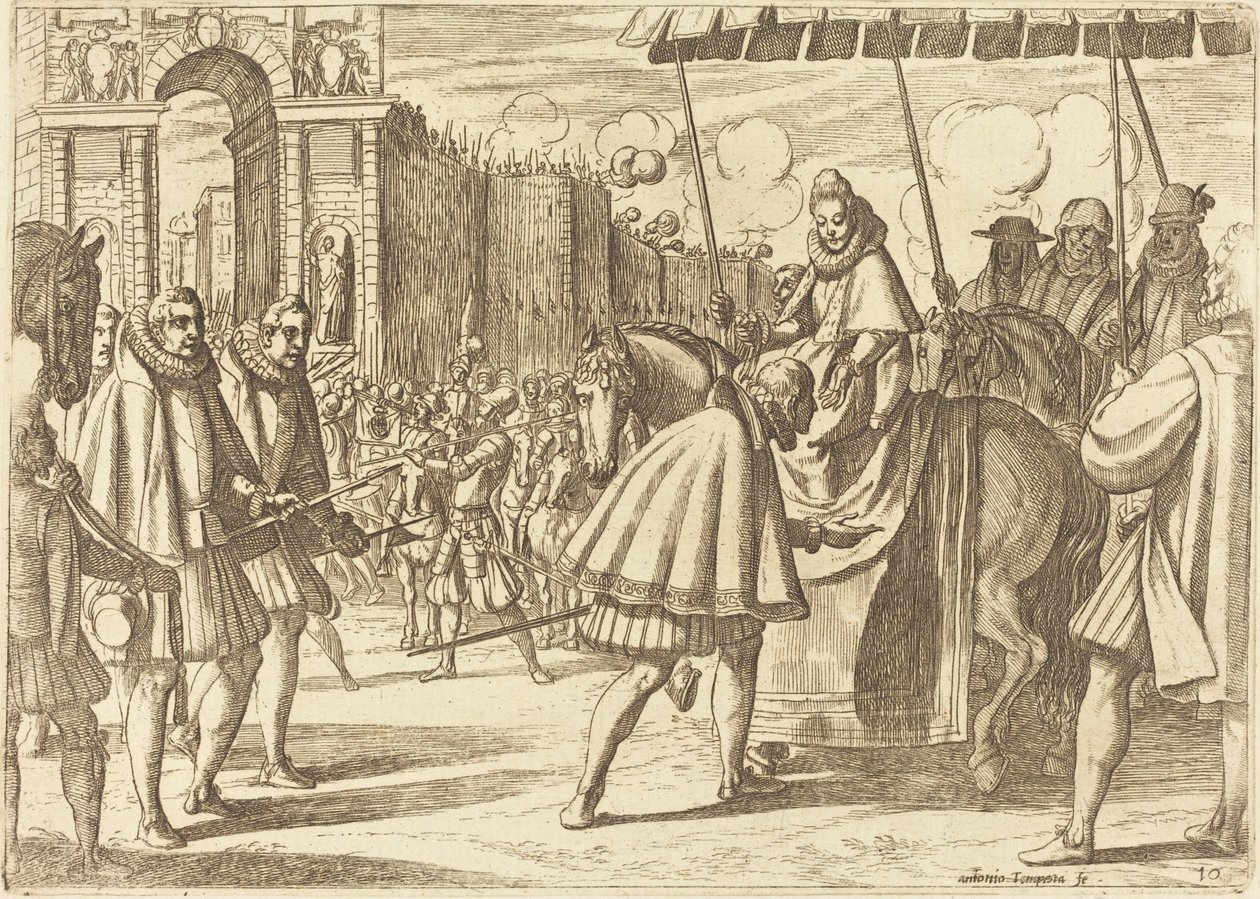 Entrada triunfal de Margarita de Austria de Antonio Tempesta