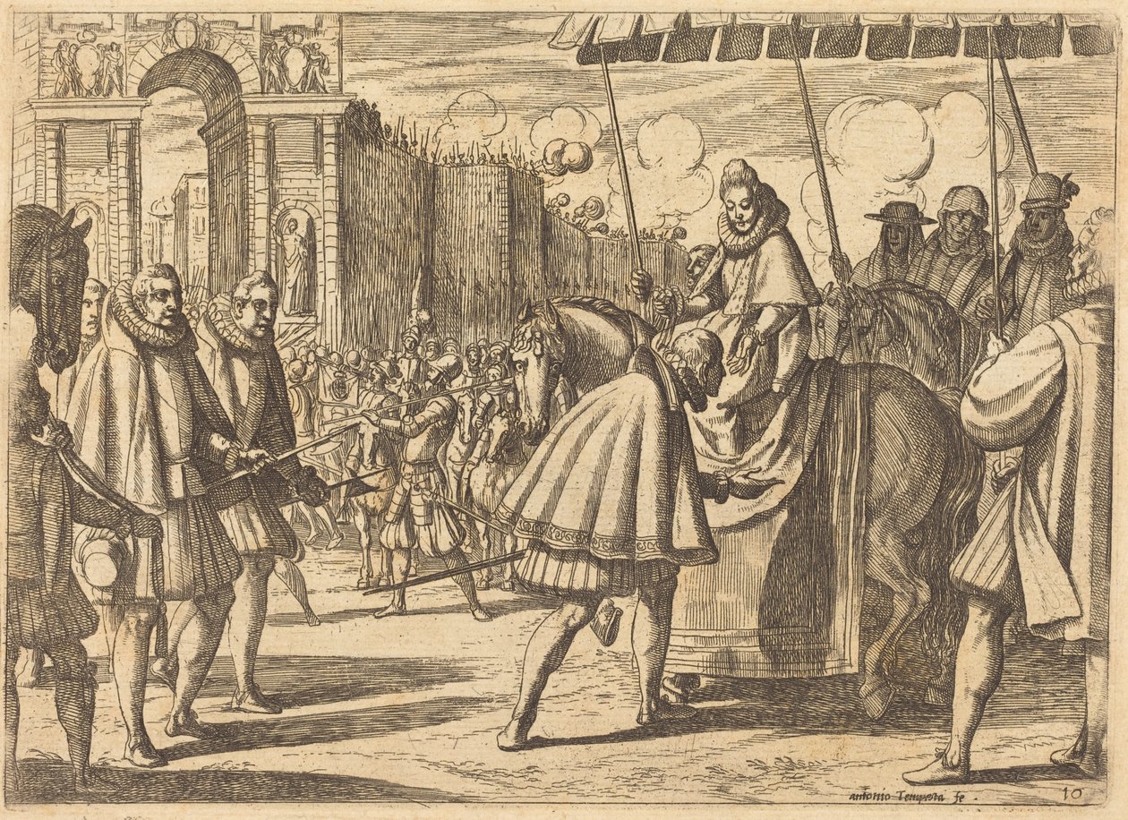 Entrada triunfal de Margarita de Austria de Antonio Tempesta