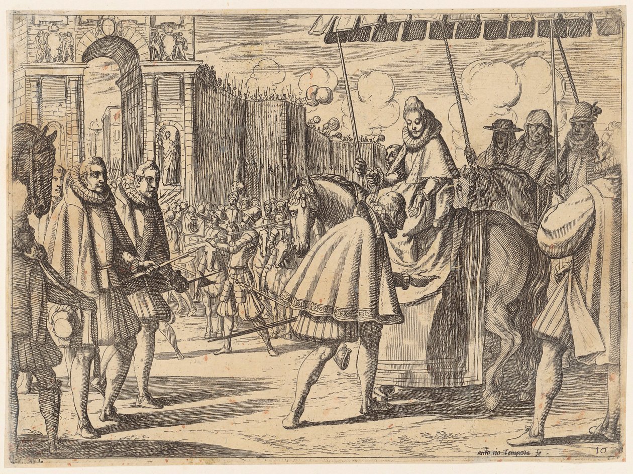 Entrada triunfal de Margarita de Austria en Milán de Antonio Tempesta