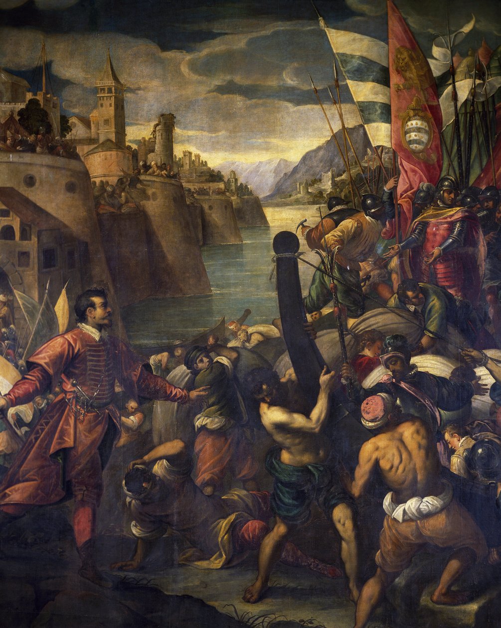Venecianos y cruzados a la conquista de Tiro de Antonio Vassilacchi