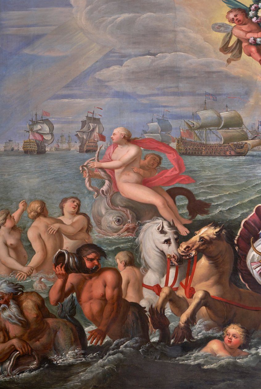 Detalle del Salón de la Reina de Antonio Verrio