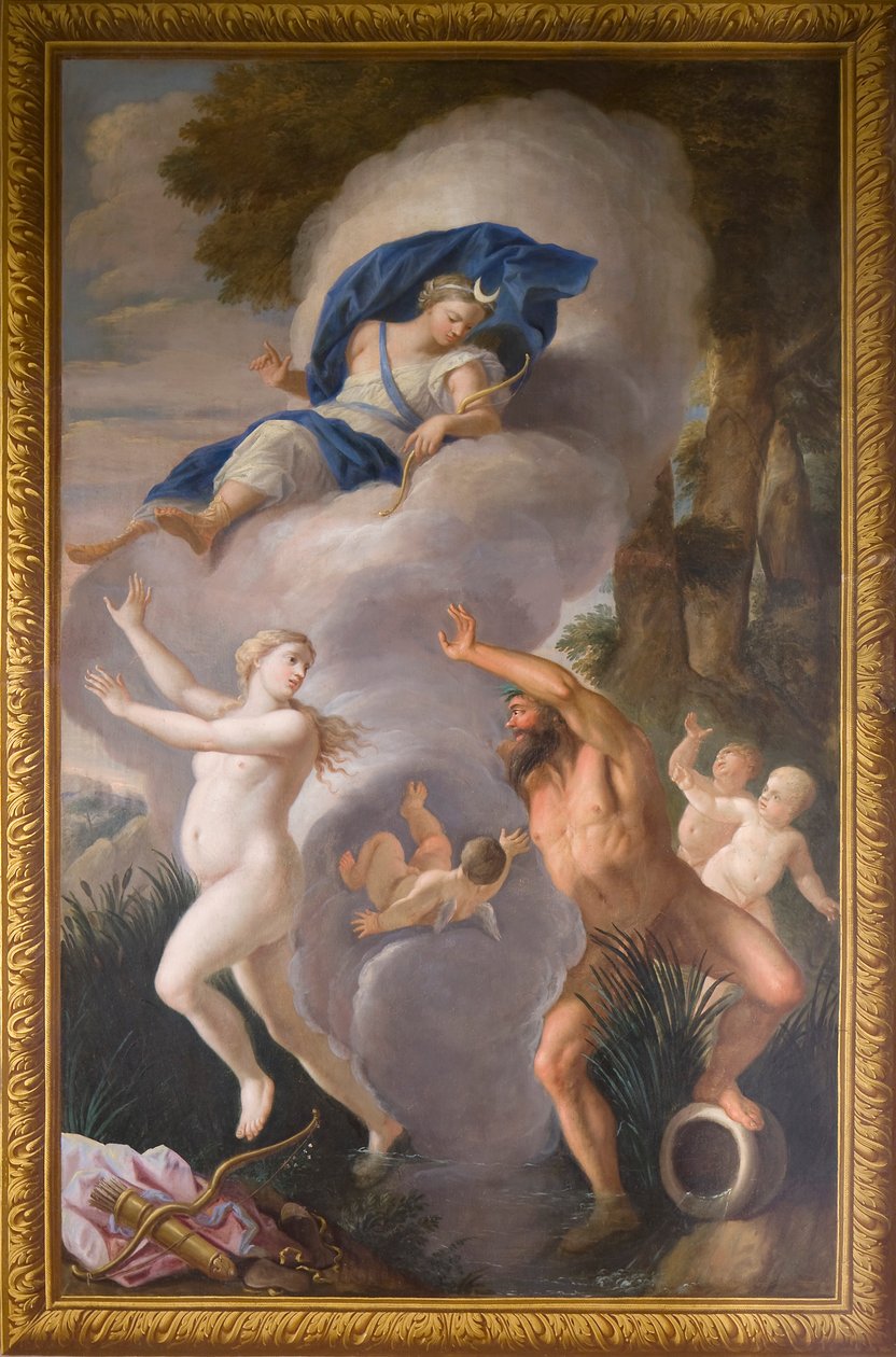 Mural del alzado norte que representa a Alfeo y Aretusa, La Casa de los Banquetes de Antonio Verrio