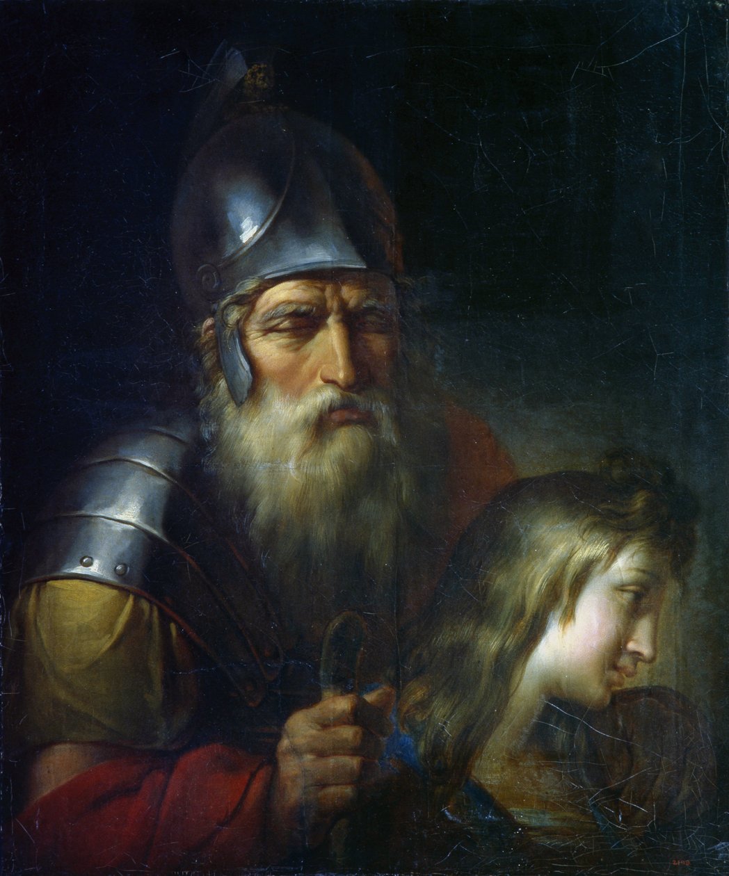 Belisaire - Flavius ​​​​Belisarius (500-576) - Vigi, Antonio (1764-1844) - 1805 - Óleo sobre lienzo - 81x68 - Museo Estatal Ruso, San Pedro petersburgo de Antonio Vighi