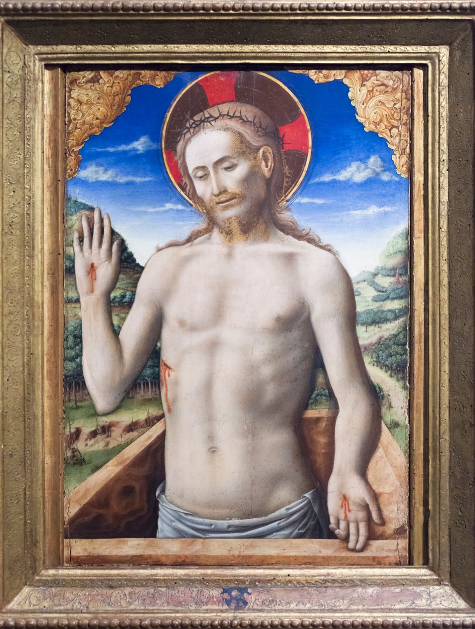 Cristo en el sarcófago de Antonio Vivarini