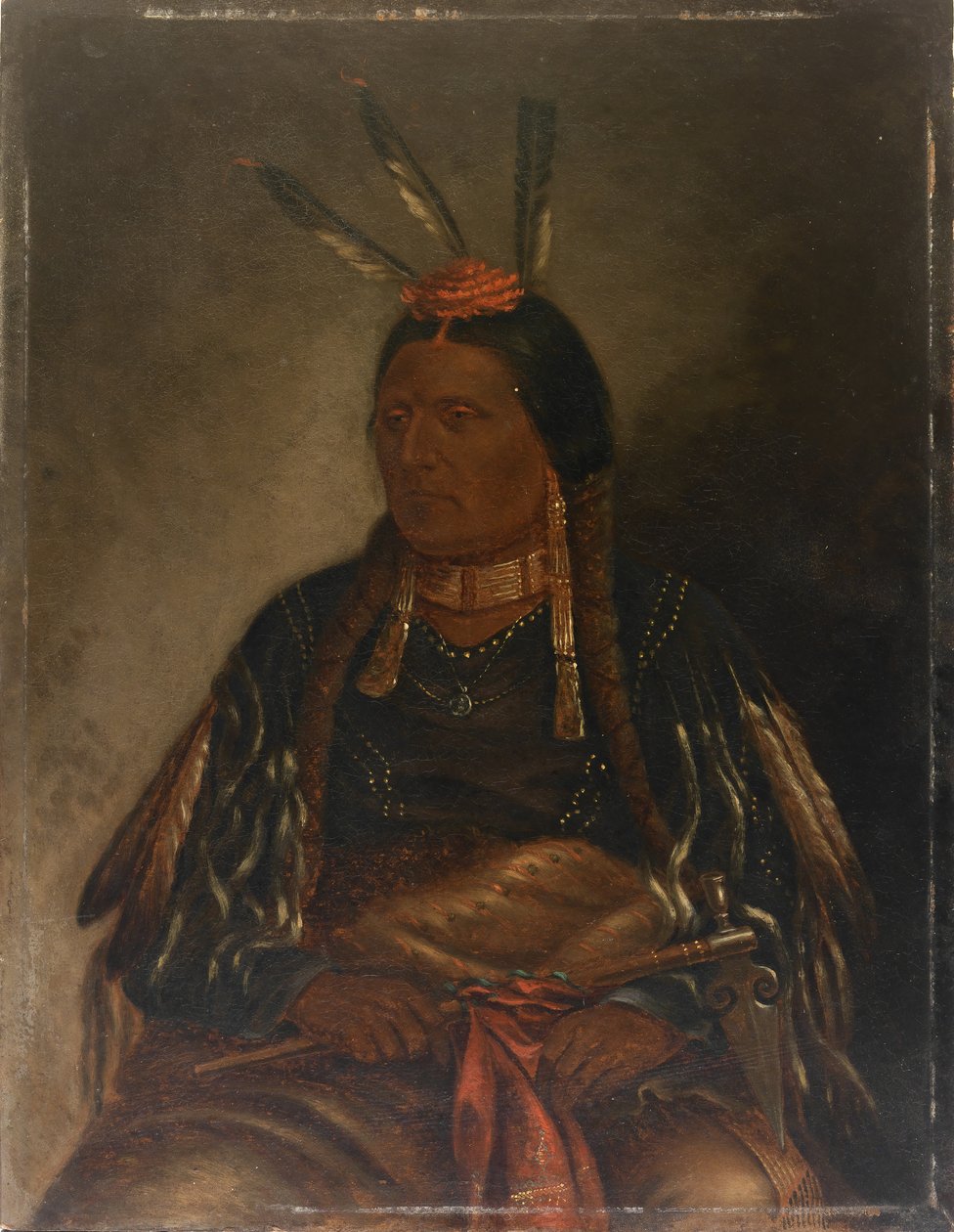 Che-tan-ce-ta Halcón Amarillo, ca. 1887 de Antonio Zeno Shindler