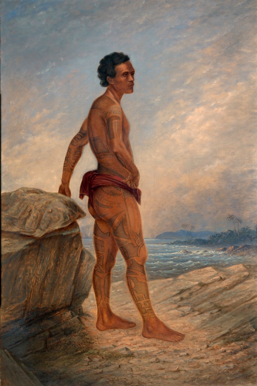 Hombre melanesio de Antonio Zeno Shindler