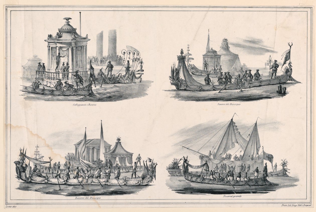 Diseño para cuatro góndolas de Antonio Zona