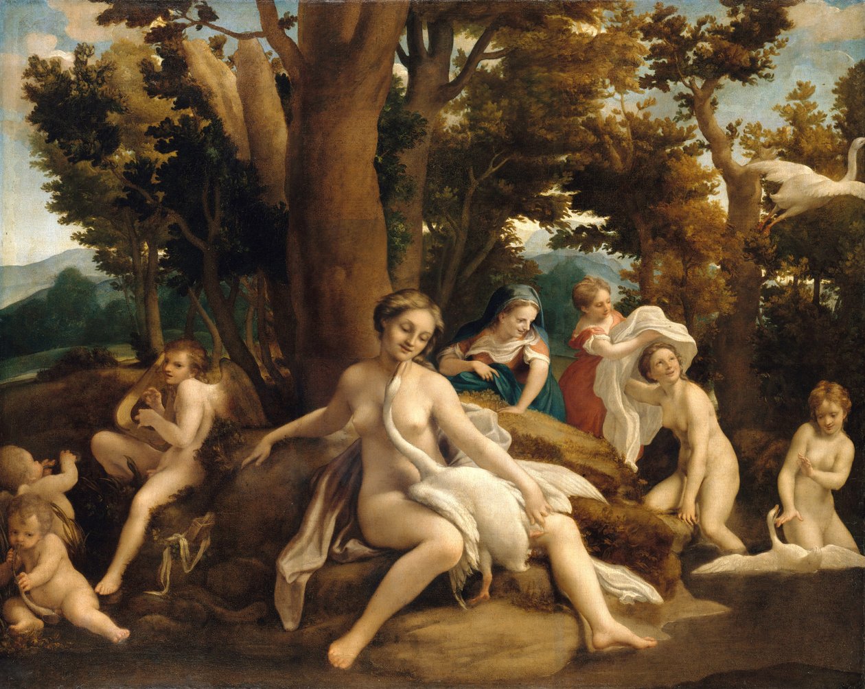 Leda y el cisne de Antonio da Correggio