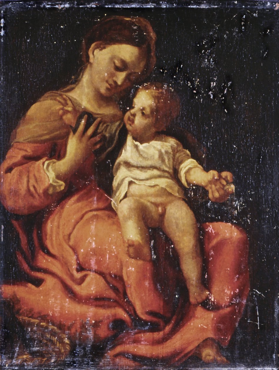 Virgen con el Niño de Antonio da Correggio