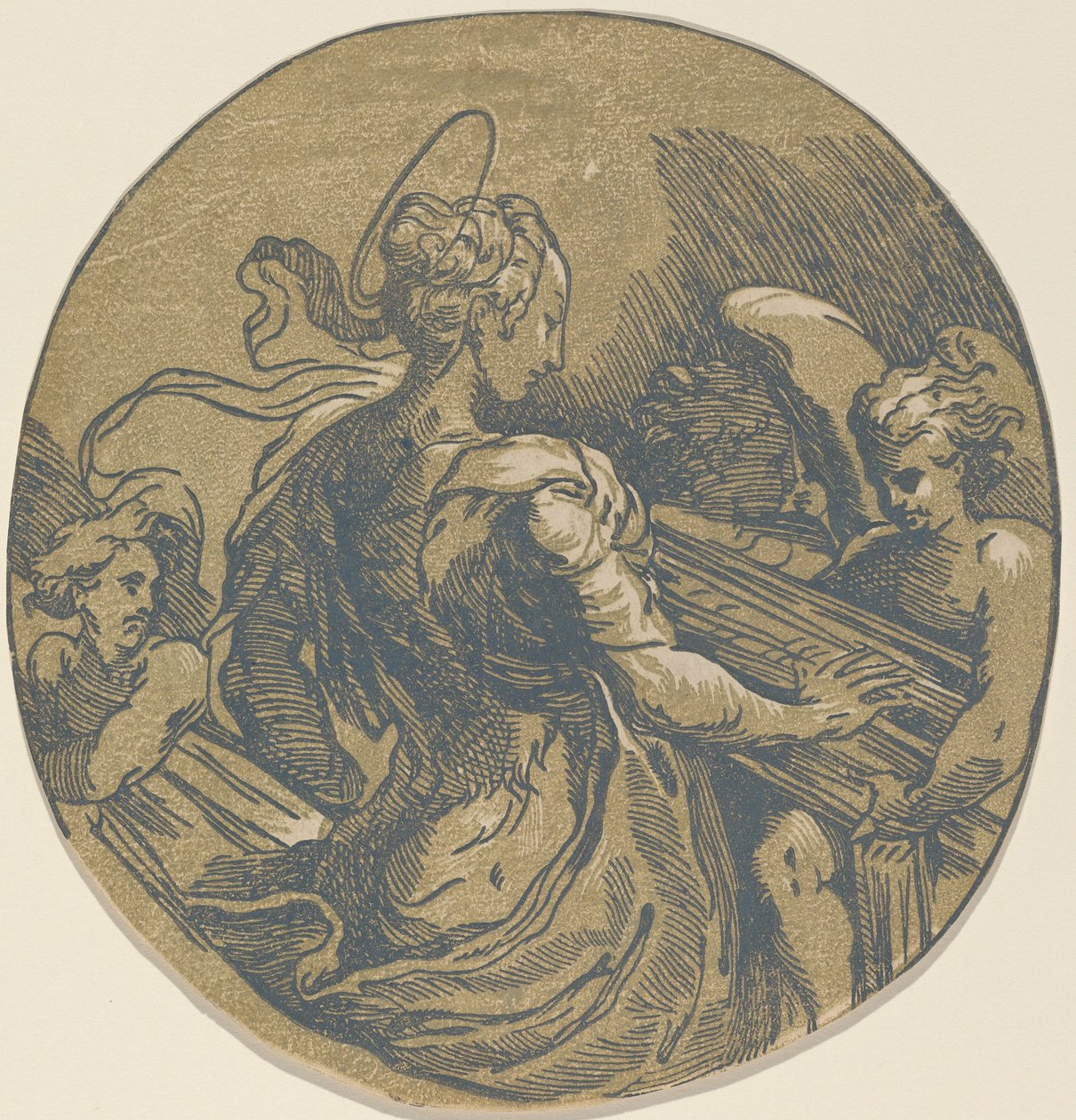 Santa Cecilia de Antonio da Trento after Parmigianino