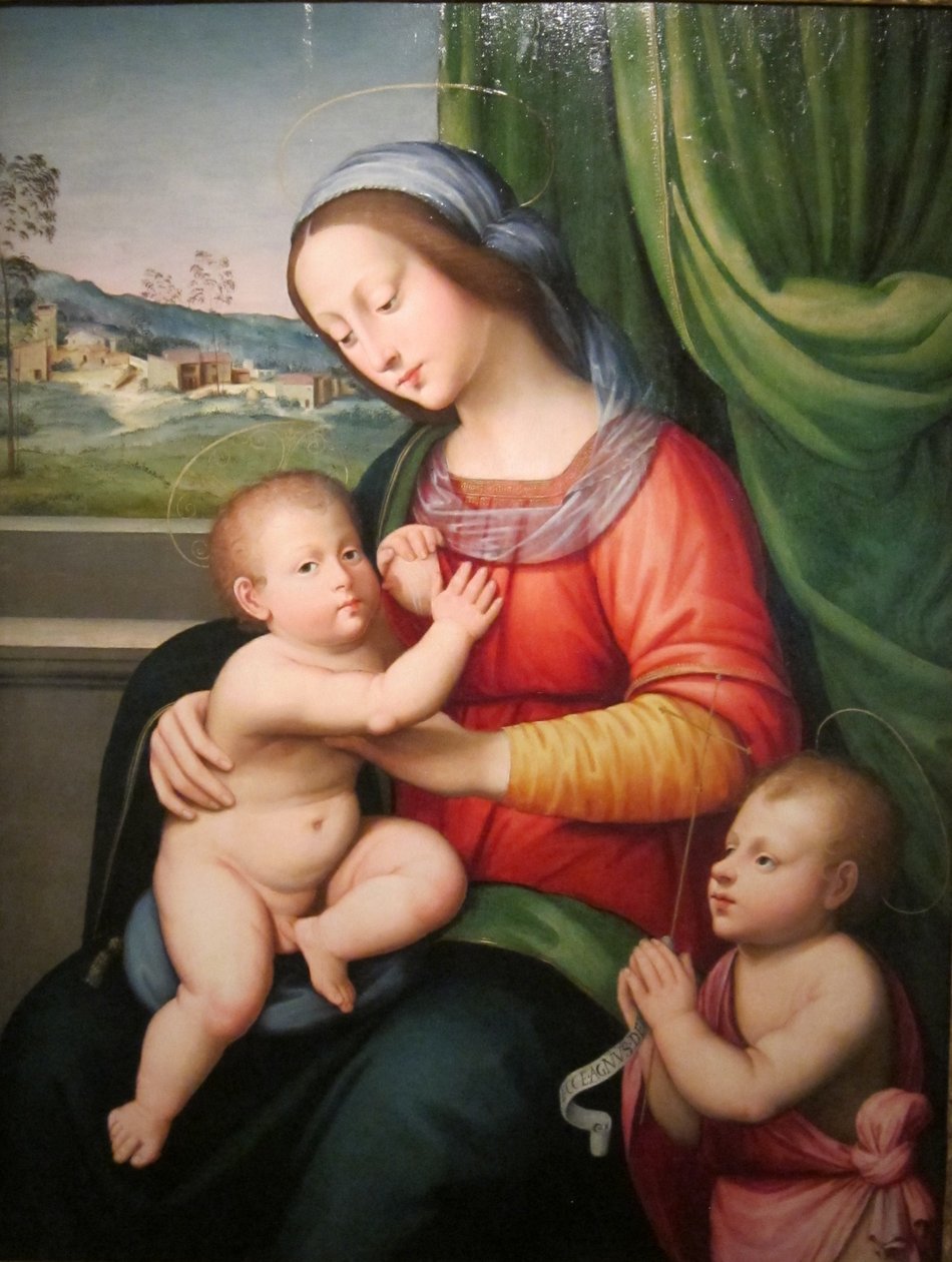 Virgen con el Niño y San Juan Bautista de Antonio del Ceraiolo
