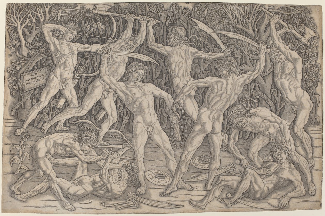 Batalla de los Desnudos de Antonio del Pollaiolo