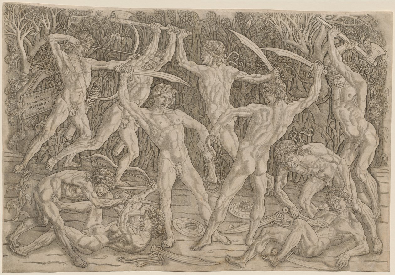 Battle of the Nudes de Antonio Pollaiuolo