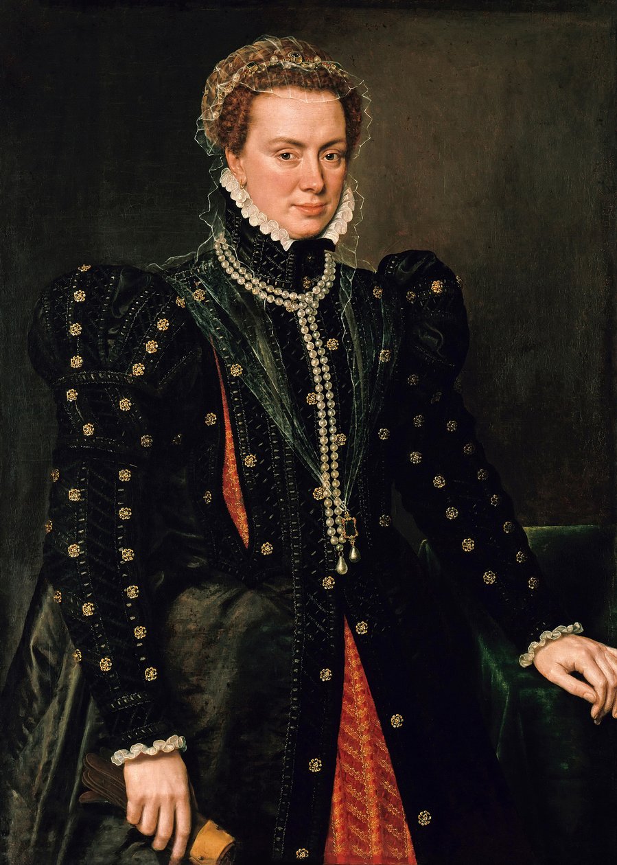 Retrato de Margarita de Parma, duquesa de Parma y gobernadora de los Países Bajos de Antonis Mor