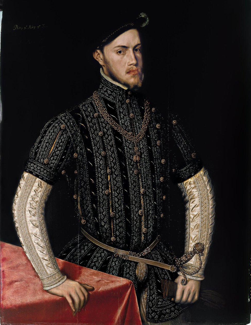 Retrato de Felipe II 1527-1598, Rey de España y Portugal, c. 1550 de Antonis Mor