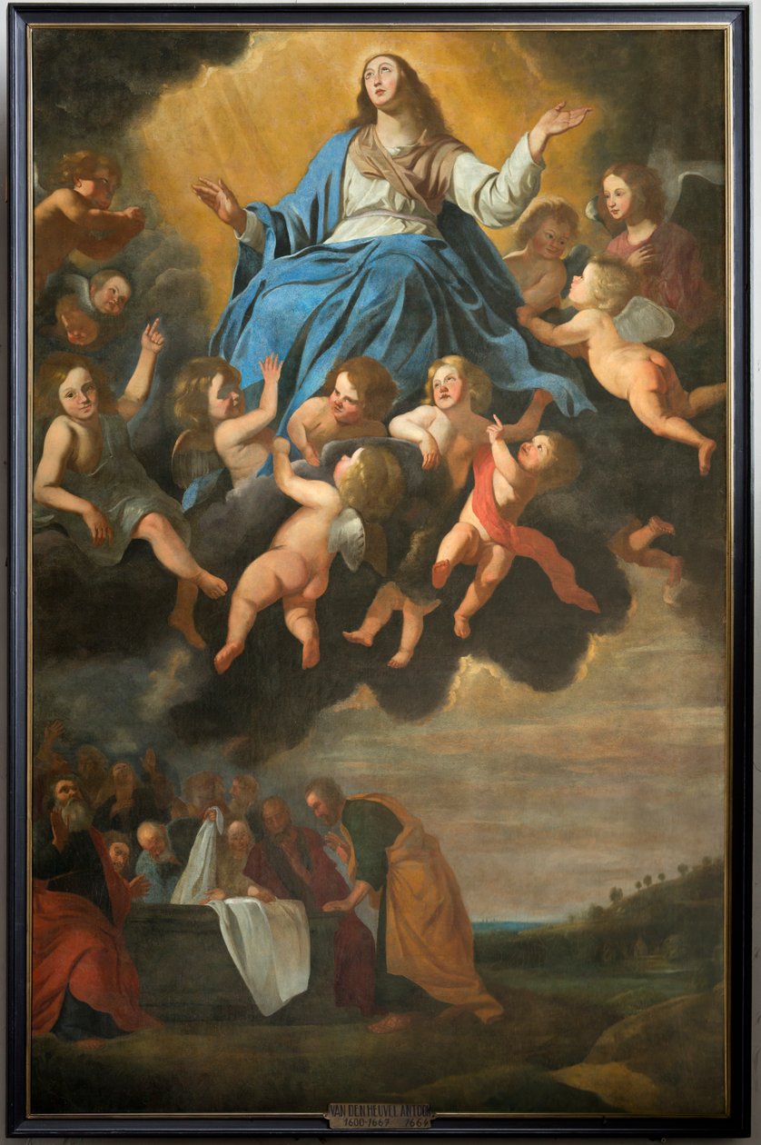 Iglesia parroquial (Iglesia Parroquial de San Eligio). Pintar. "Asunción de María". Anthony van den Heuvel. de Antoon van den Heuvel