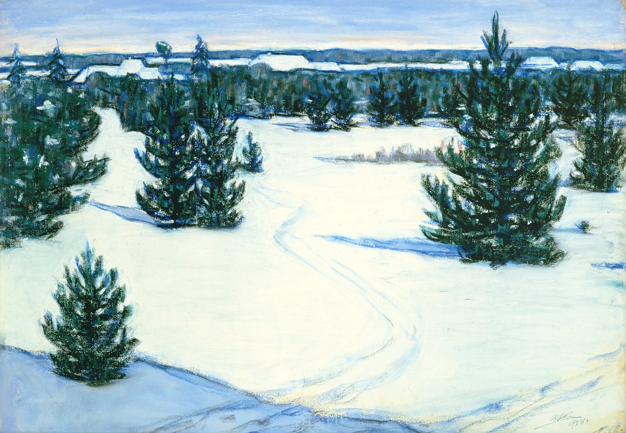 Paisaje de invierno, 1938 de Ants Laikmaa