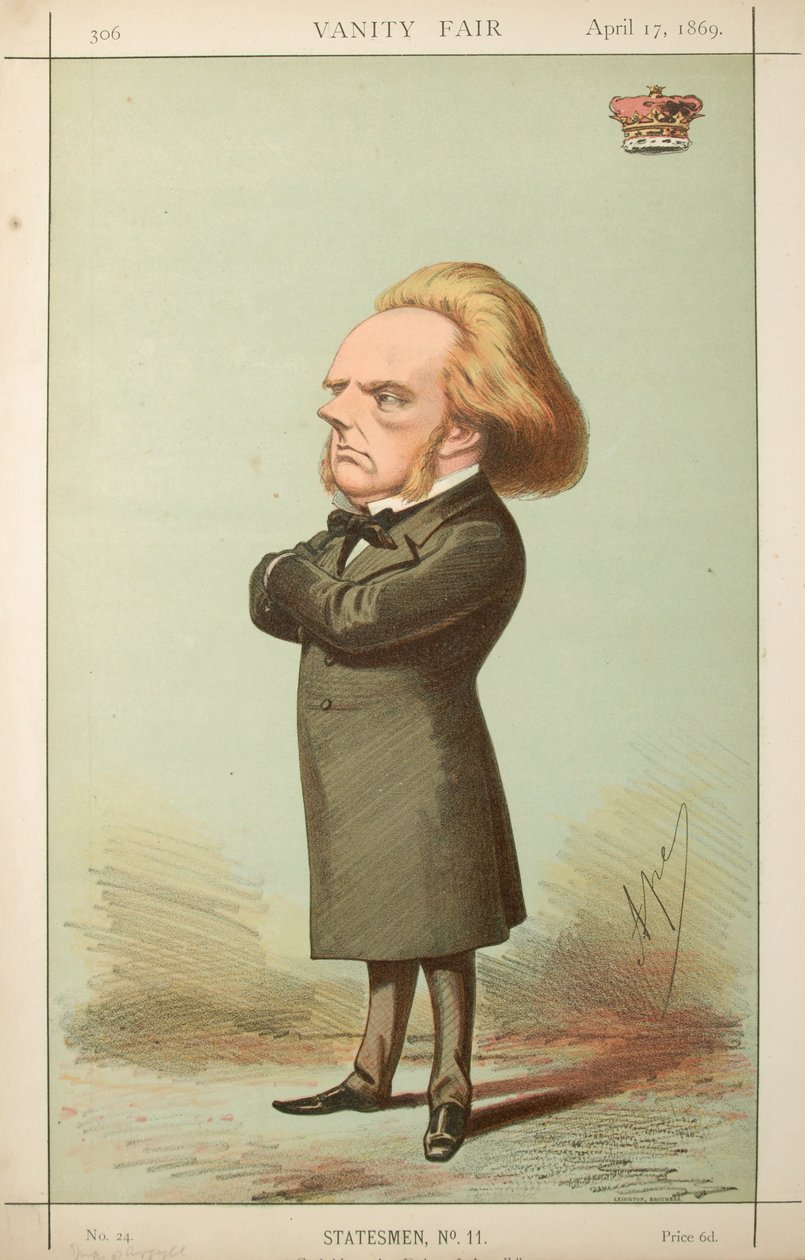 Caricatura del Duque de Argyll de Ape Carlo Pellegrini